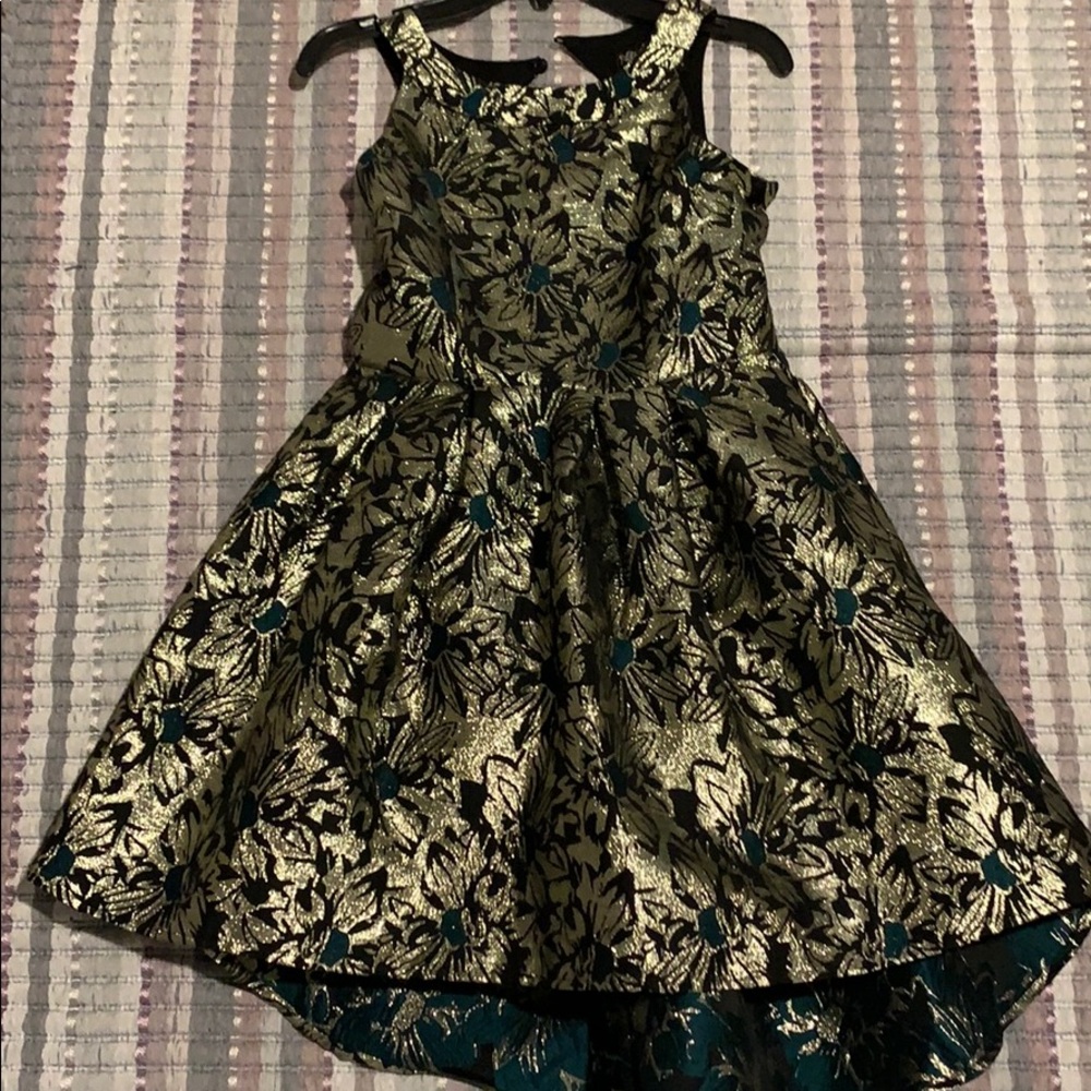 Girls shimmer flower dress